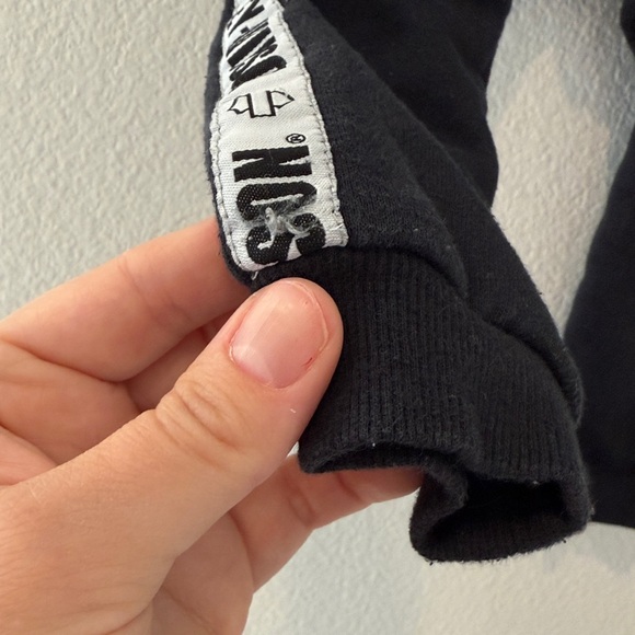 Harley-Davidson Kids Black Joggers with White Logo Stripes Size 24M - Picture 4 of 6